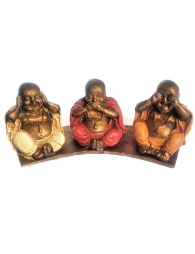 Statuette les 3 Bouddhas de la Sagesse