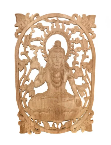 Shiva tableau en bois