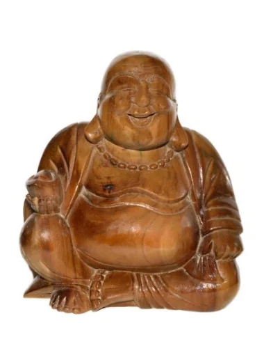 Bouddha rieur en bois