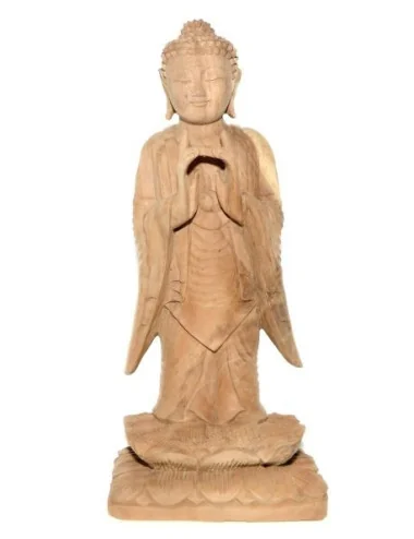 2 Bouddha debout en bois
