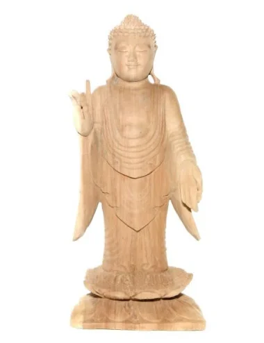 2 Bouddha debout en bois